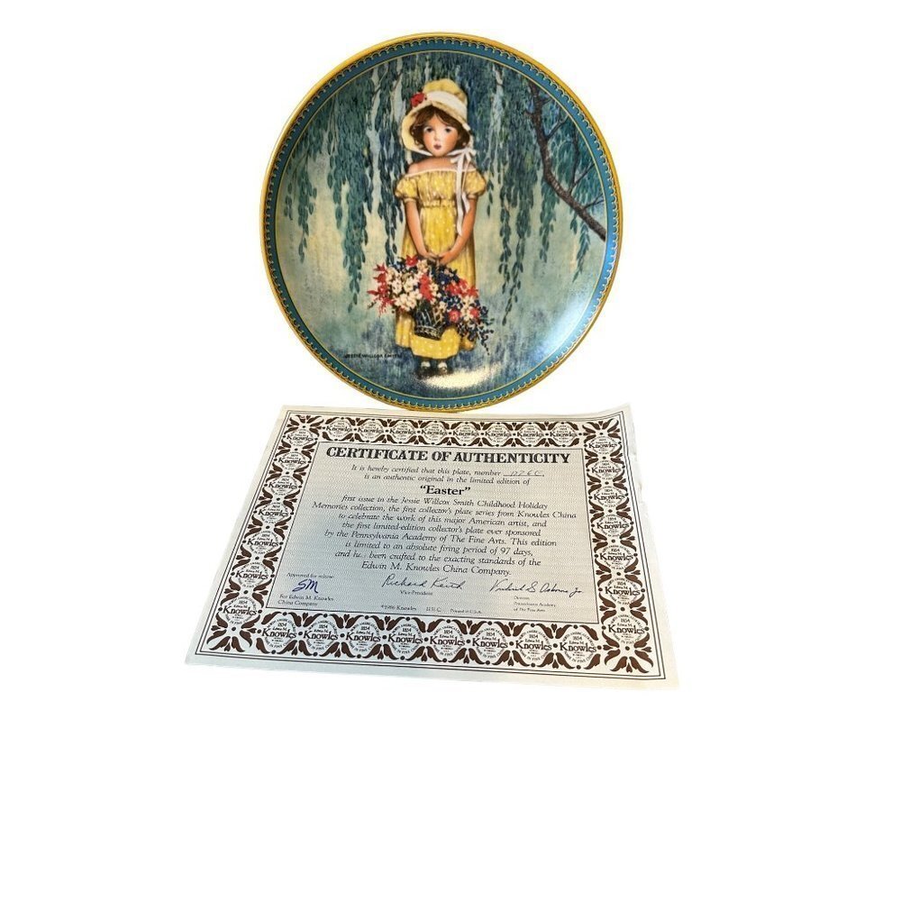2564 New Vintage Edwin Knowles "Easter" Bradford Exchange Limited Collectors - Picture 9 of 11